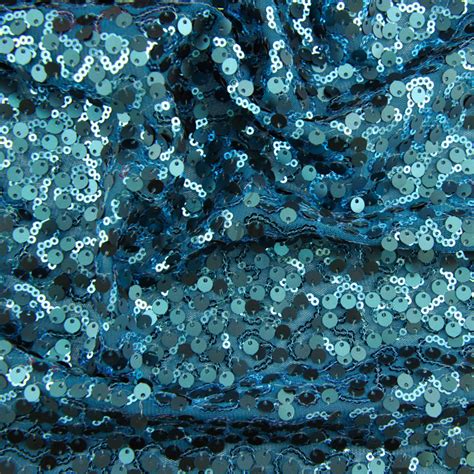 teal sequin fabric